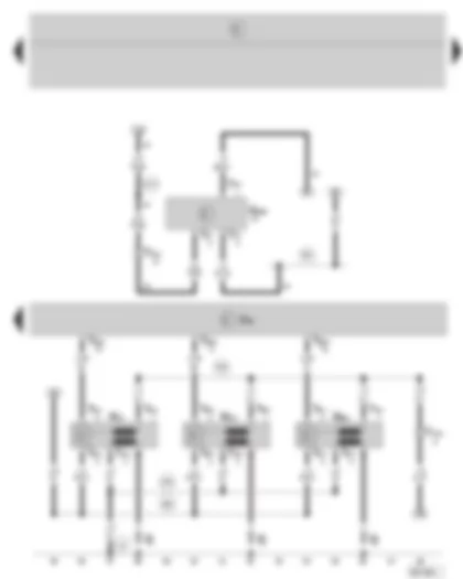 Wiring Diagram  SKODA FABIA 2008 - Simos control unit - oil level/oil temperature sender - ignition system