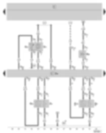 Wiring Diagram  SKODA FABIA 2008 - Unidad de control para Simos - sonda lambda - sonda lambda detrás del catalizador - transmisor de la presión del tubo de admisión - transmisor de la temperatura del tubo de admisión - válvula electromagnética para el sistema del depósito de carbón activado