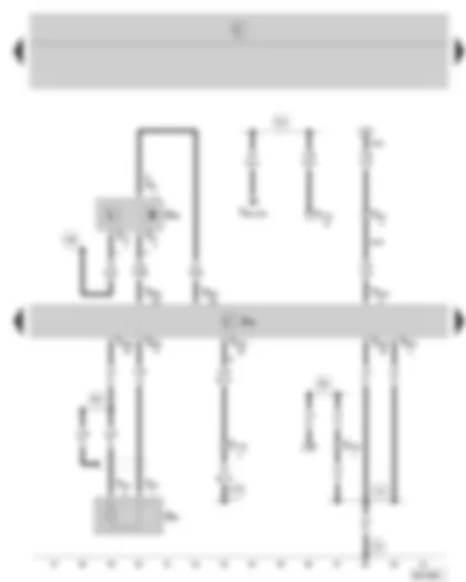 Wiring Diagram  SKODA FABIA 2008 - Unidad de control para Simos - sensor de picado I - transmisor de posición del árbol de levas
