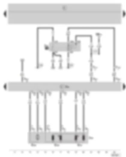 Wiring Diagram  SKODA FABIA 2008 - Unidad de control para Simos - unidad de mando de la válvula de mariposa - relé de alimentación de corriente para Simos