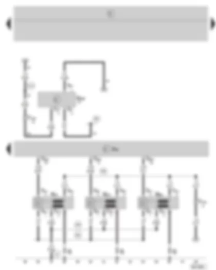 Wiring Diagram  SKODA FABIA 2007 - Unidad de control para Simos - transmisor de nive/temperatura del aceite - sistema de encendido