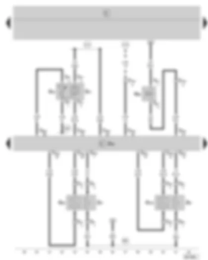 Wiring Diagram  SKODA FABIA 2008 - Control unit - lambda probe - lambda probe after catalytic converter - intake manifold pressure sender - intake air temperature sender - activated charcoal filter system solenoid valve