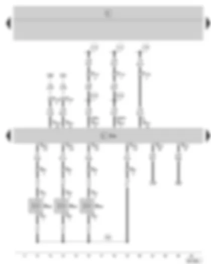 Wiring Diagram  SKODA FABIA 2008 - Diesel direct injection system control unit - unit injector valves