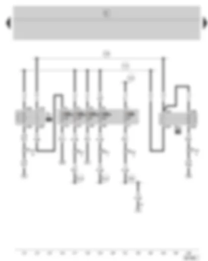 Wiring Diagram  SKODA FABIA 2008 - Fuel pump relay - diesel direct injection system relay - fuse holder
