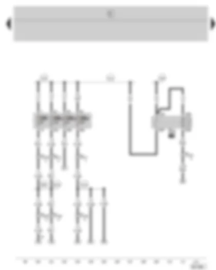 Wiring Diagram  SKODA FABIA 2008 - Diesel direct injection system relay - fuse holder