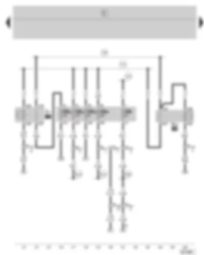 Wiring Diagram  SKODA FABIA 2007 - Fuel pump relay - diesel direct injection system relay - fuse holder