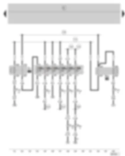 Wiring Diagram  SKODA FABIA 2007 - Fuel pump relay - diesel direct injection system relay - fuse holder