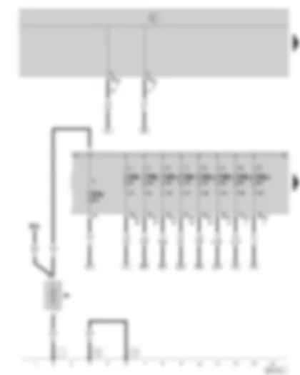 Wiring Diagram  SKODA OCTAVIA II 2004 - Battery - E box