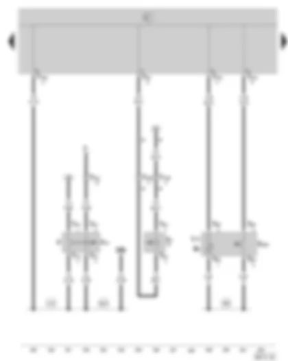 Wiring Diagram  SKODA OCTAVIA II 2004 - Hazard warning lights button - brake pedal switch - reversing light switch