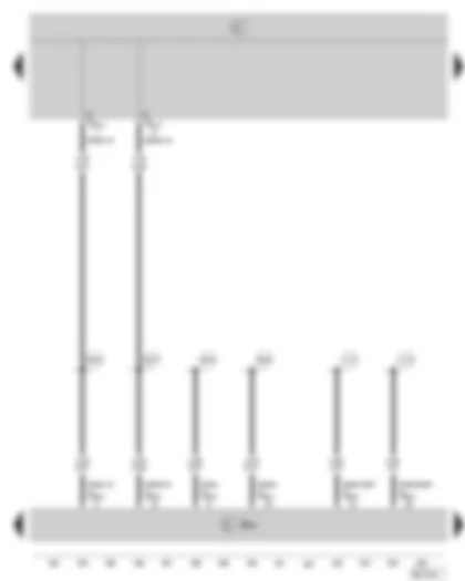 Wiring Diagram  SKODA OCTAVIA II 2004 - Data bus diagnostic interface