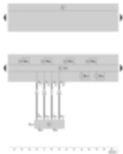 Wiring Diagram  SKODA OCTAVIA II 2005 - ABS control unit with EDS and TCS/ESP - ESP sensor unit