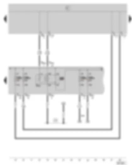 Wiring Diagram  SKODA OCTAVIA II 2004 - Terminal 15 voltage supply relay - E box