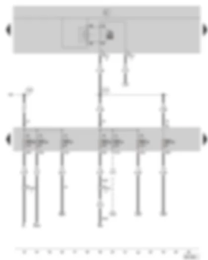 Wiring Diagram  SKODA OCTAVIA II 2004 - X contact relief relay - fuse holder
