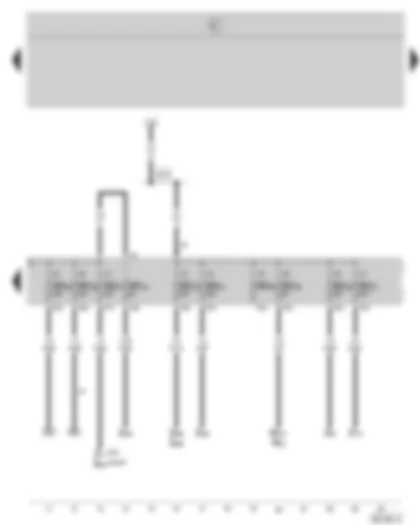 Wiring Diagram  SKODA OCTAVIA II 2004 - Fuse holder