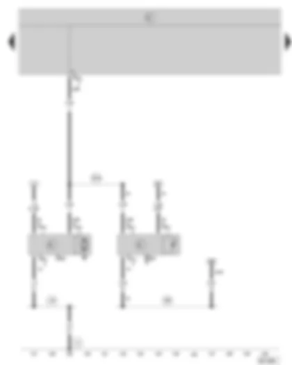 Wiring Diagram  SKODA OCTAVIA II 2004 - Windscreen wiper motor - rain and light detector sensor