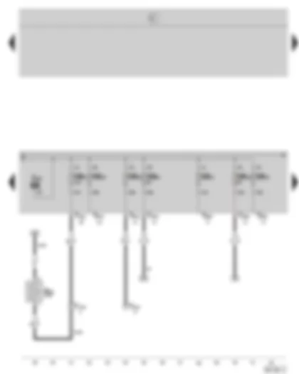 Wiring Diagram  SKODA OCTAVIA II 2004 - Heating resistor for crankcase ventilation - E box