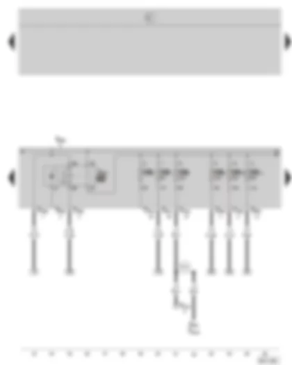 Wiring Diagram  SKODA OCTAVIA II 2004 - Diesel direct injection system relay - E box