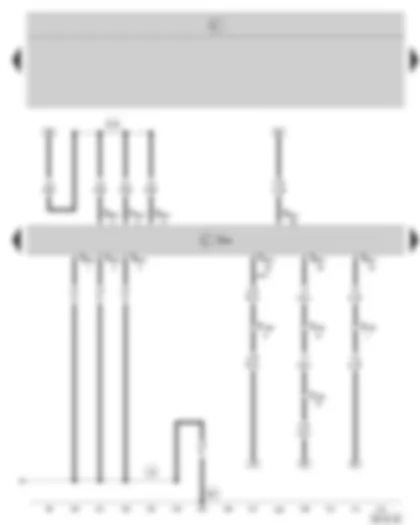 Wiring Diagram  SKODA OCTAVIA II 2005 - Diesel direct injection system control unit