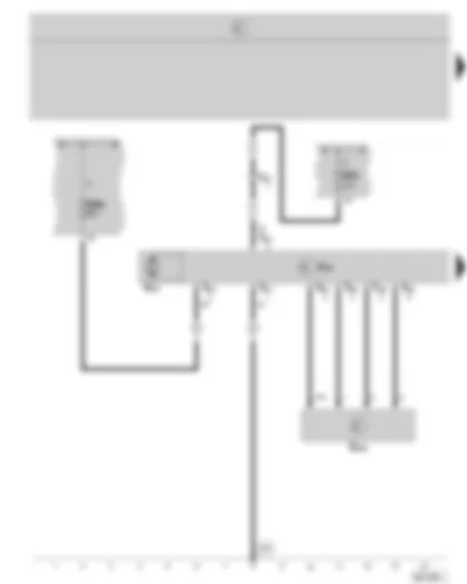 Wiring Diagram  SKODA OCTAVIA II 2005 - Electro/mechanical power steering control unit - electro/mechanical power steering motor - steering moment sender - E box - fuse holder