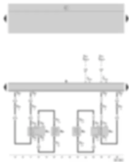 Wiring Diagram  SKODA OCTAVIA II 2005 - Radio - front loudspeaker