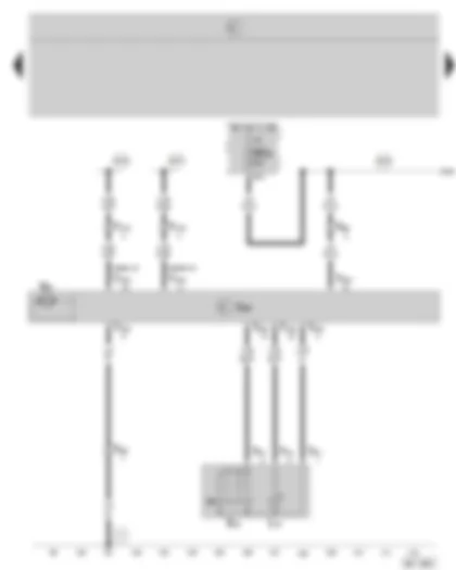 Wiring Diagram  SKODA OCTAVIA II 2004 - Door control unit - rear left - window regulator switch in rear left door - window regulator motor rear left - fuse holder