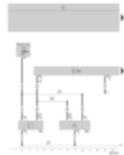 Wiring Diagram  SKODA OCTAVIA II 2007 - Convenience electric central control unit - interior monitoring sensor - alarm horn - fuse holder