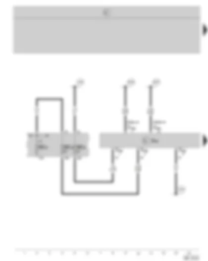 Wiring Diagram  SKODA OCTAVIA II 2005 - Parking aid control unit - fuse holder