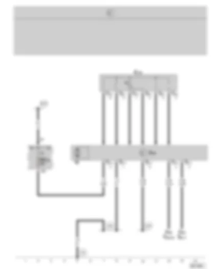 Wiring Diagram  SKODA OCTAVIA II 2005 - electrical sliding roof