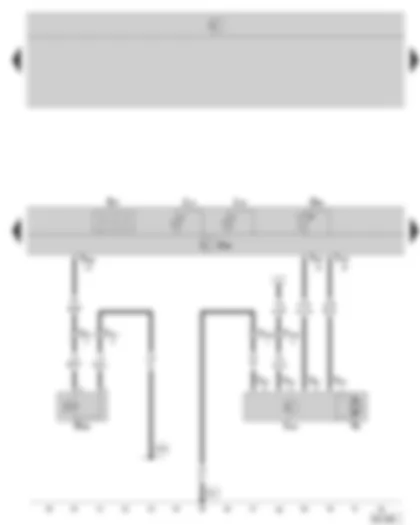 Wiring Diagram  SKODA OCTAVIA II 2006 - Climatronic control unit - compressor regulating valve - air conditioning system - fresh air blower control unit - fresh air blower