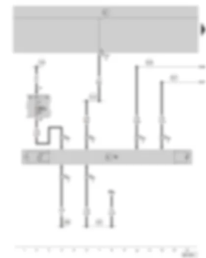 Wiring Diagram  SKODA OCTAVIA II 2004 - automatic anti-dazzle interior mirror - fuse holder
