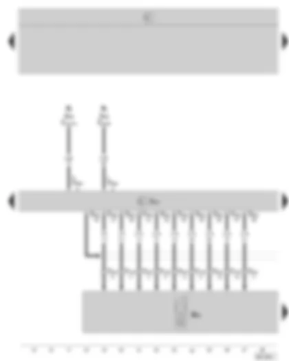 Wiring Diagram  SKODA OCTAVIA II 2004 - Mobile telephone operating electronics control unit (interface box) - mobile telephone