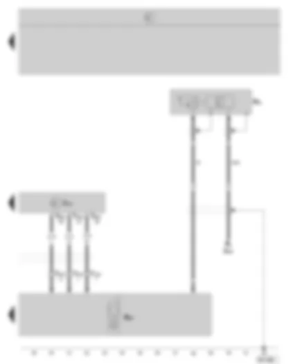 Wiring Diagram  SKODA OCTAVIA II 2004 - Mobile telephone operating electronics control unit (interface box) - mobile telephone - aerial