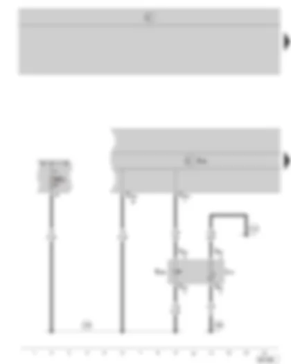 Wiring Diagram  SKODA OCTAVIA II 2008 - ABS control unit with TCS - tyre pressure monitor button - fuse holder