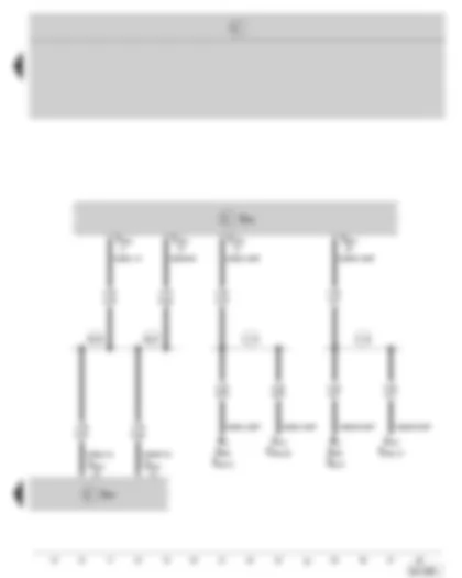 Wiring Diagram  SKODA OCTAVIA II 2004 - Steering column electronics control unit - data bus diagnostic interface