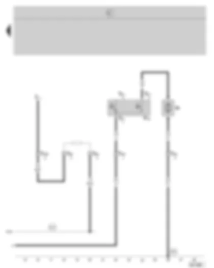 Wiring Diagram  SKODA OCTAVIA II 2004 - Radiator fan - radiator fan thermal switch