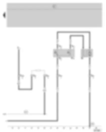 Wiring Diagram  SKODA OCTAVIA II 2004 - Radiator fan - radiator fan thermal switch