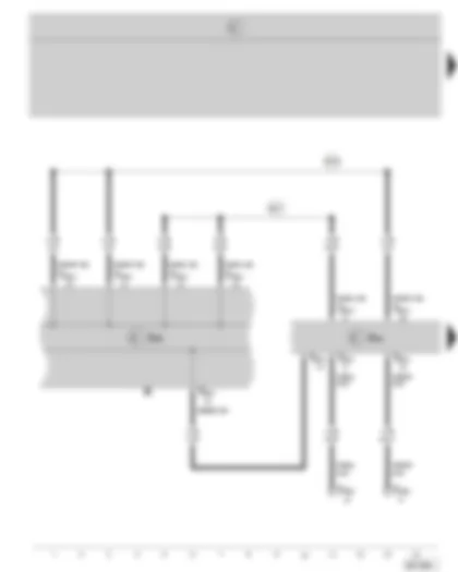 Wiring Diagram  SKODA OCTAVIA II 2004 - Dash panel insert - data bus diagnostic interface - connector for diagnostic connection