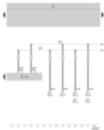 Wiring Diagram  SKODA OCTAVIA II 2005 - Data bus diagnostic interface - connection for: Steering column electronics control unit - ABS control unit with TCS/ABS with EDS and TCS/ESP