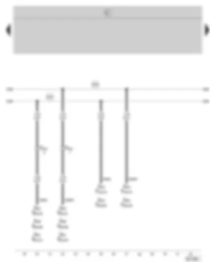 Wiring Diagram  SKODA OCTAVIA II 2004 - Connection for: Engine control units - airbag control unit