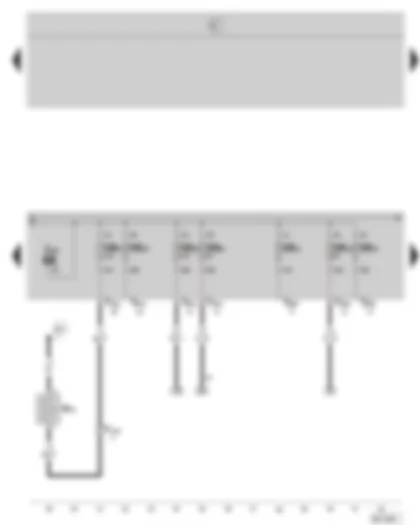 Wiring Diagram  SKODA OCTAVIA II 2005 - Heating resistor for crankcase ventilation - E box