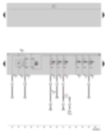 Wiring Diagram  SKODA OCTAVIA II 2005 - Motronic current supply relay - E box