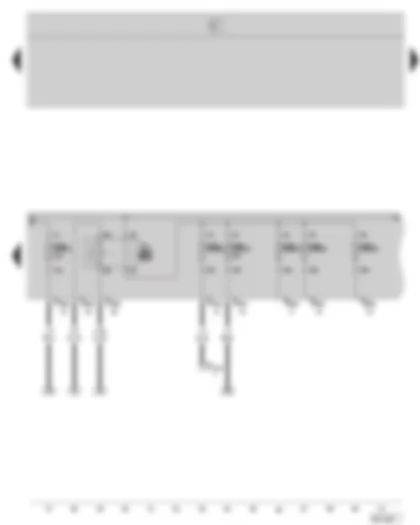 Wiring Diagram  SKODA OCTAVIA II 2005 - Fuel pump relay - E box