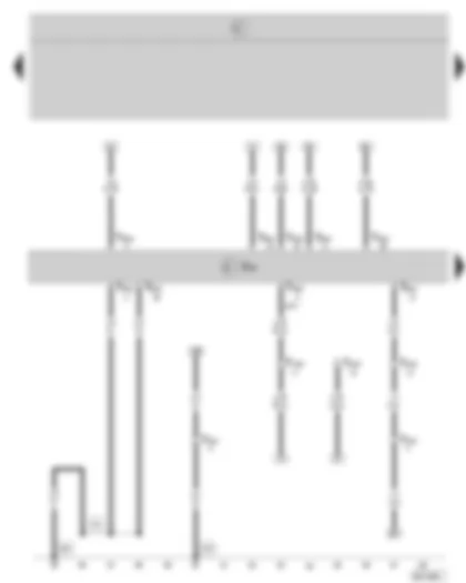Wiring Diagram  SKODA OCTAVIA II 2005 - Motronic control unit