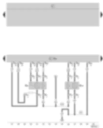 Wiring Diagram  SKODA OCTAVIA II 2005 - Motronic control unit - lambda probe - lambda probe after catalytic converter