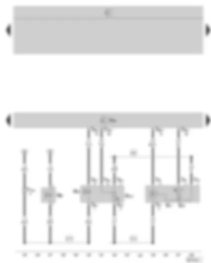 Wiring Diagram  SKODA OCTAVIA II 2005 - Motronic control unit - exhaust gas recirculation valve - activated charcoal filter system solenoid valve - intake air temperature sender and intake manifold pressure