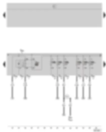 Wiring Diagram  SKODA OCTAVIA II 2005 - Diesel direct injection system relay - E box