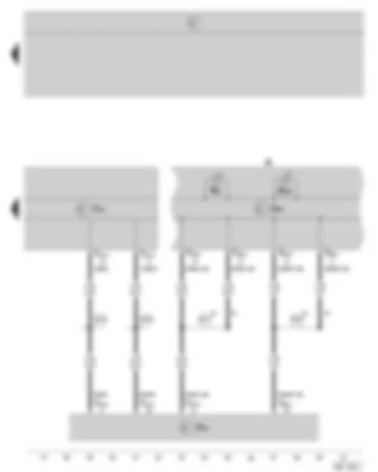 Wiring Diagram  SKODA OCTAVIA II 2005 - ABS control unit with EDS and TCS/ESP - data bus diagnostic interface - dash panel insert