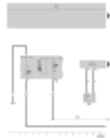 Wiring Diagram  SKODA OCTAVIA II 2005 - Engine control unit - coolant temperature sender at radiator outlet - E box
