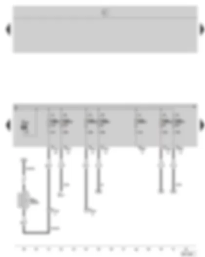 Wiring Diagram  SKODA OCTAVIA II 2005 - Heating resistor for crankcase ventilation - E box
