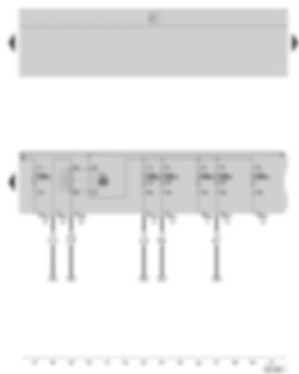 Wiring Diagram  SKODA OCTAVIA II 2005 - Fuel pump relay - E box